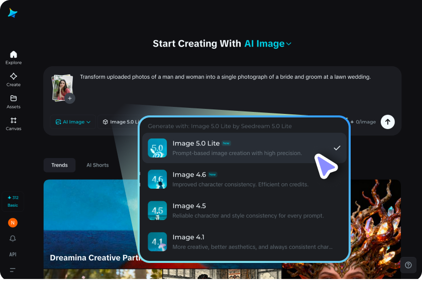 Generate AI wedding photo