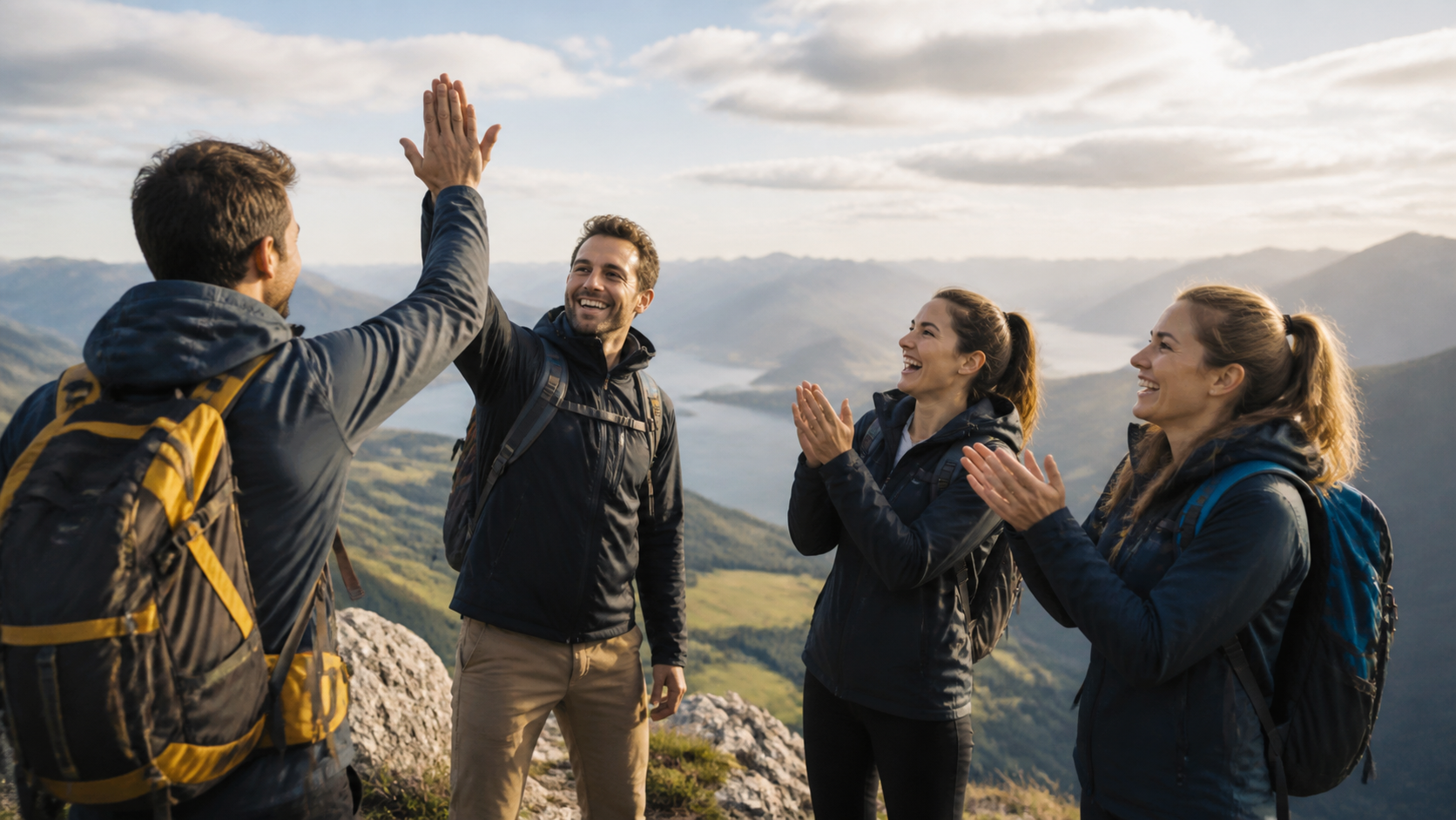Hike With Company Video prompt 2 original 16:9 visual