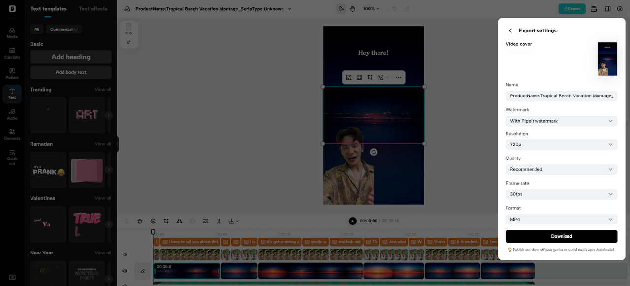 Refine Your Video and Publish