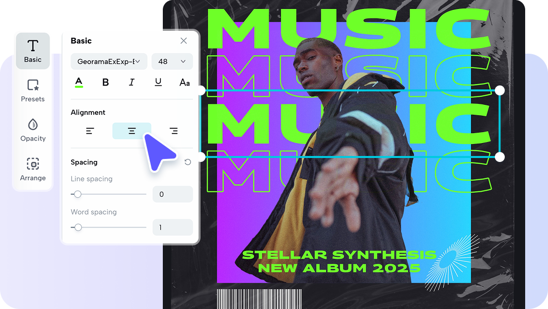 Creating brat style text