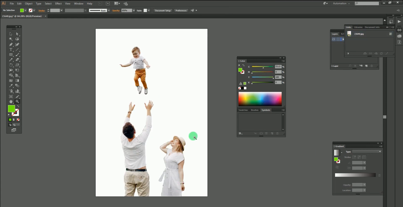 Use the Direct Selection Tool for background removal
