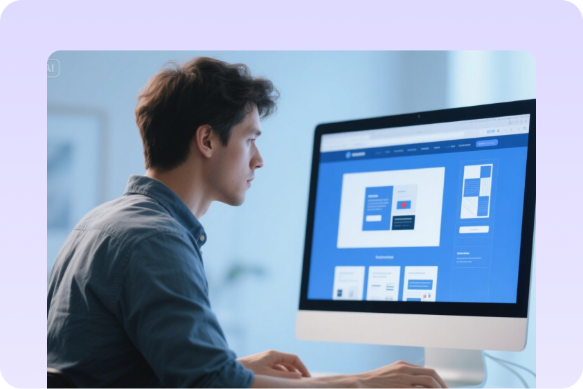 AI photo background generator for web