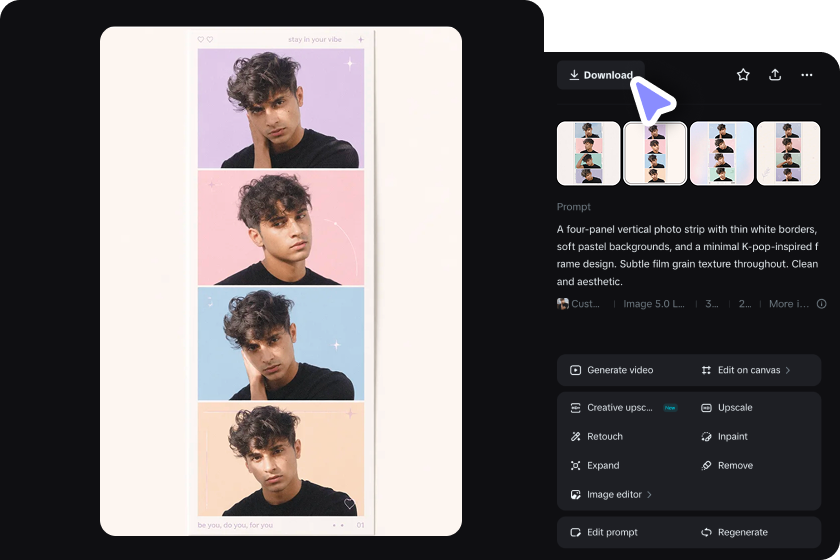 Download your photo strip