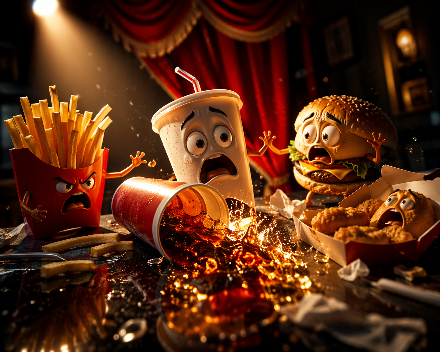 Dreamina AI Fast Food Drama Generator: Passt zu realen Versuchsszenarien, die Kreativen wichtig sind