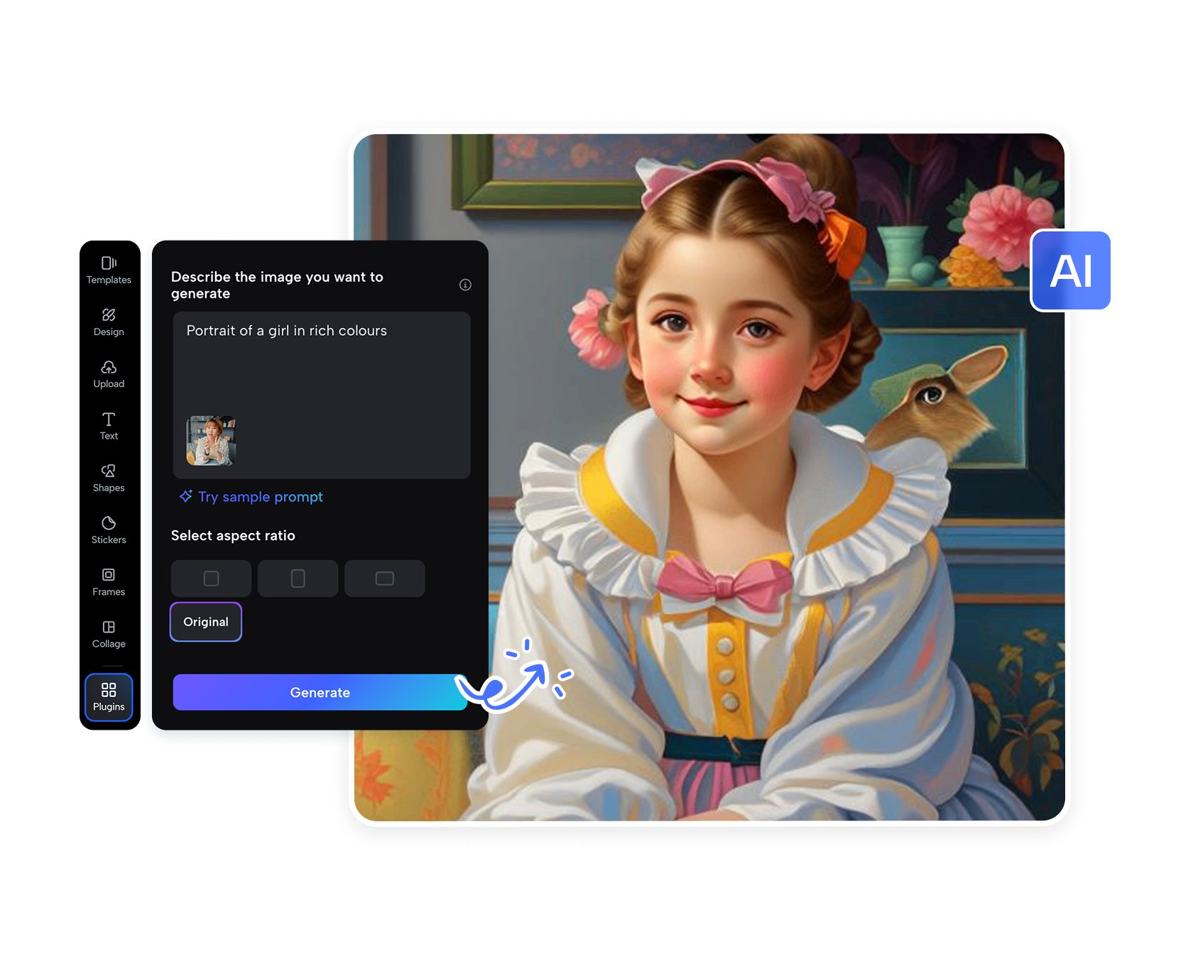 Ücretsiz Çevrimiçi AI Portre Oluşturucu