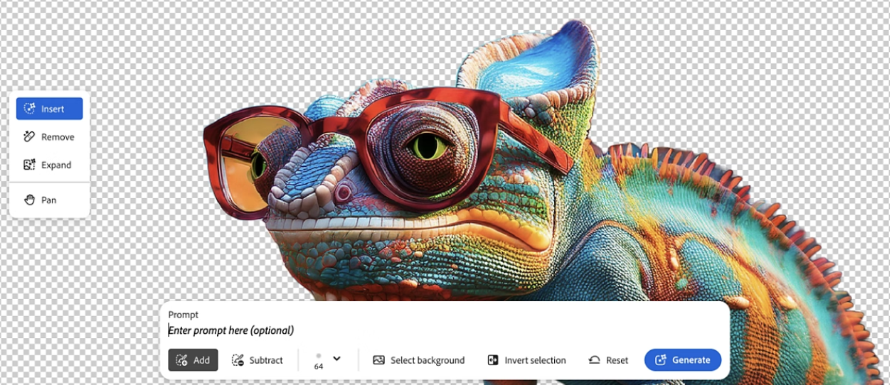 Using the Adobe Firefly generative fill tool