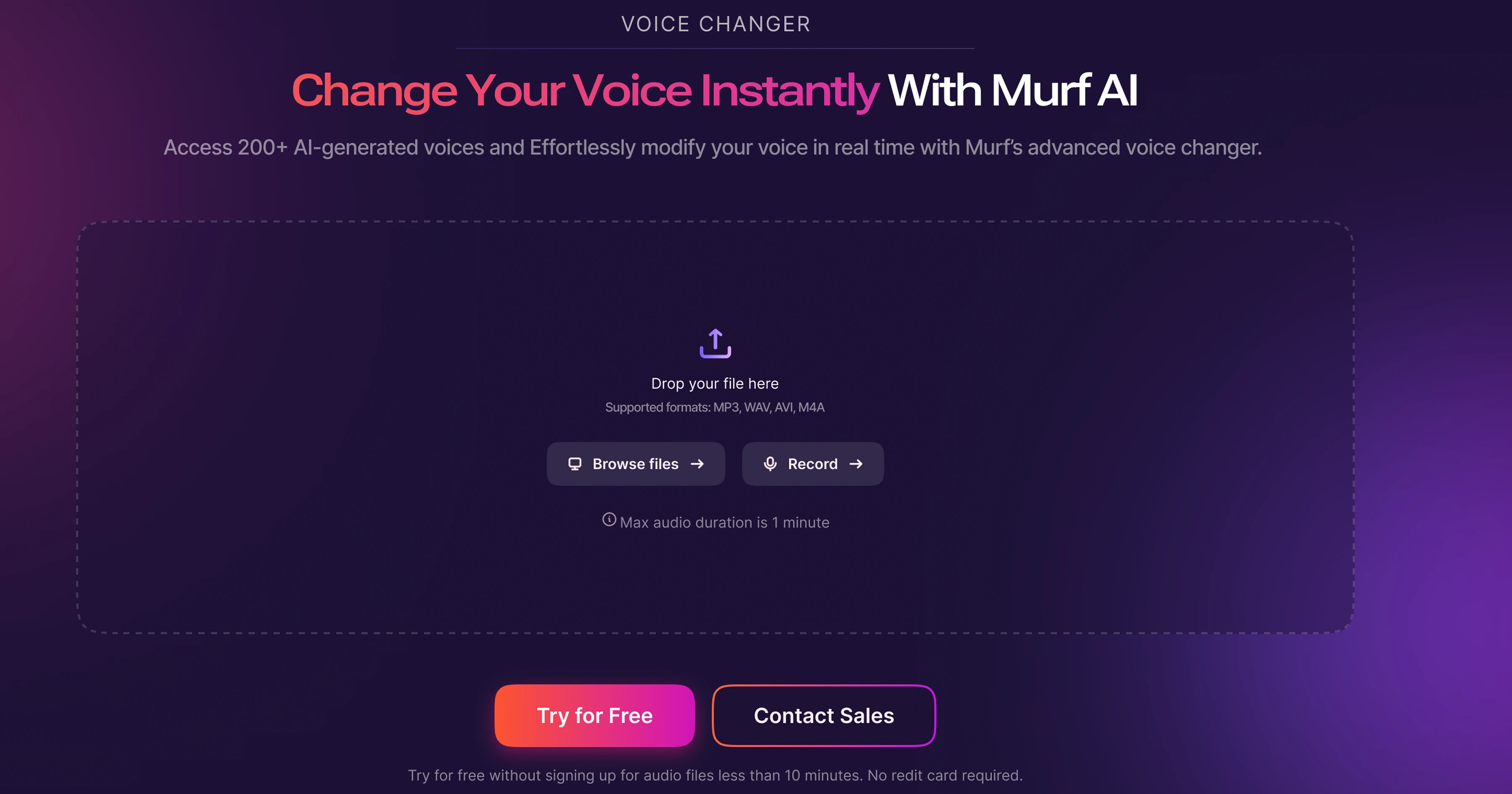 Interface Murf.AI
