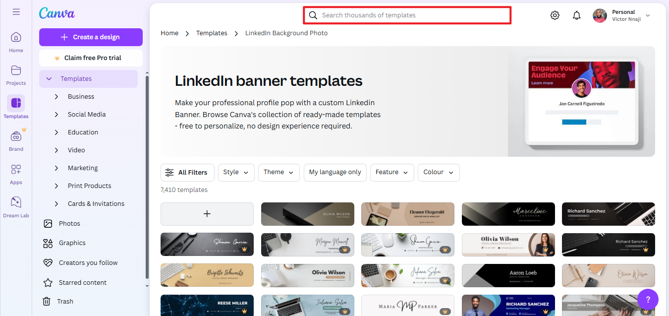 Imágenes de fondo gratis para LinkedIn