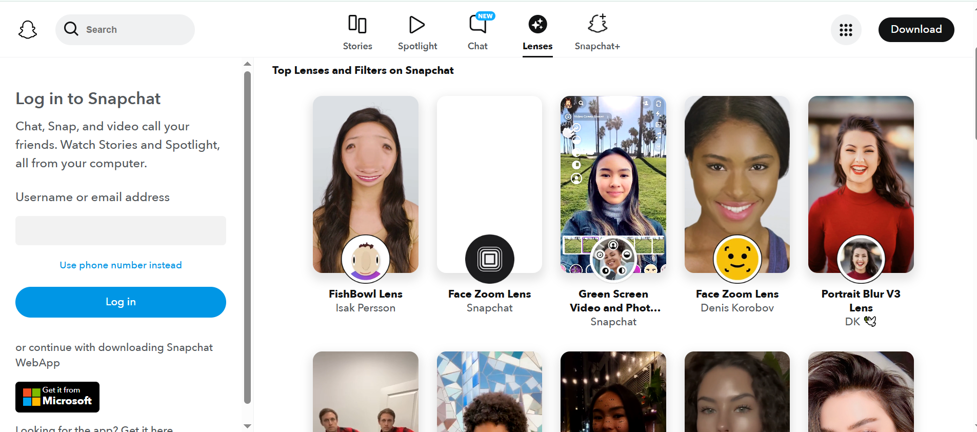 Snapchat - website to download snapchat camera filters