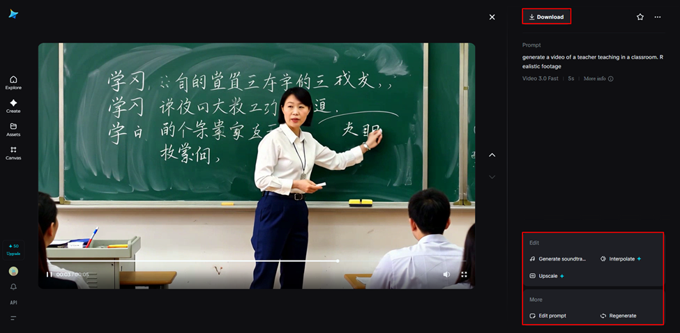 Customize and download your video