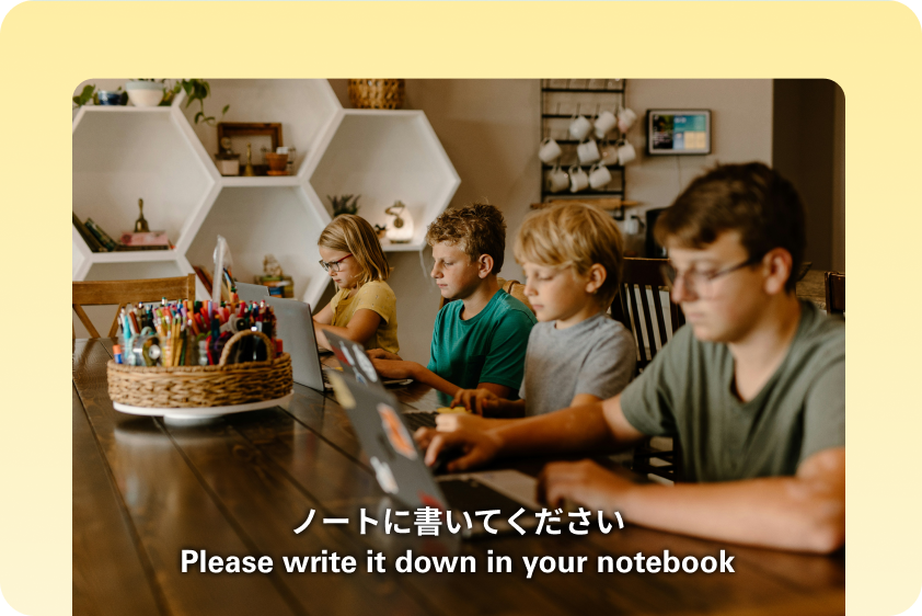 Use CapCut's Japanese to English translator for education