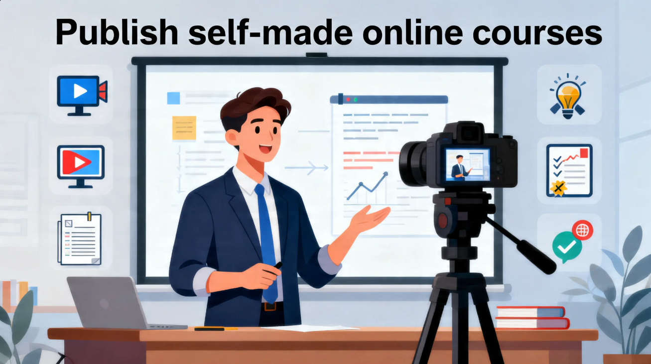 Publish self-made online courses