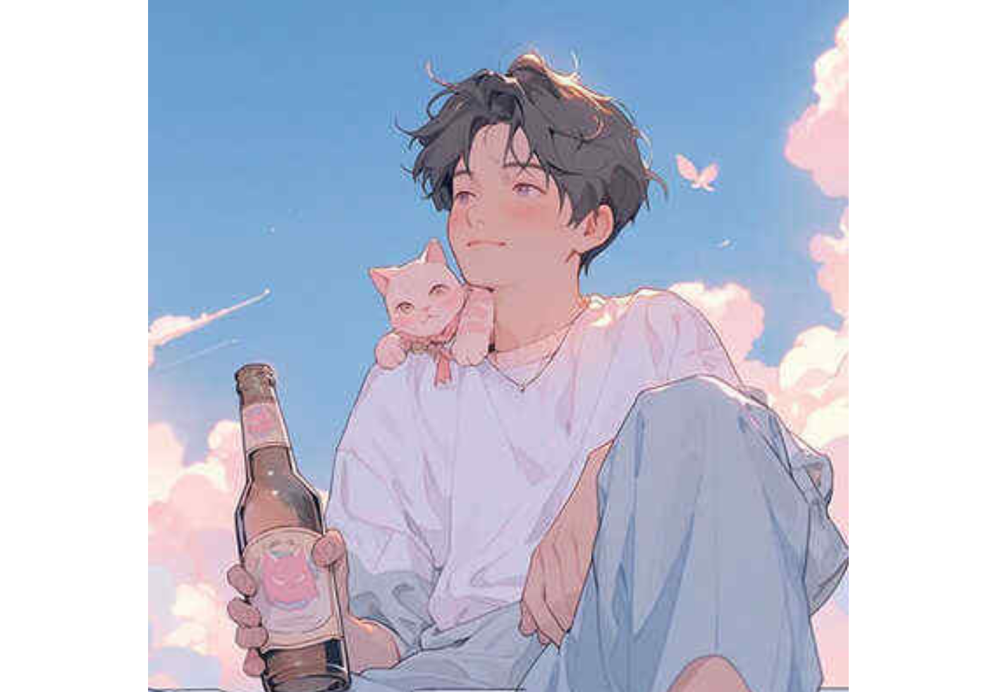 Erkekler için anime tarzında WhatsApp profil fotoğrafı