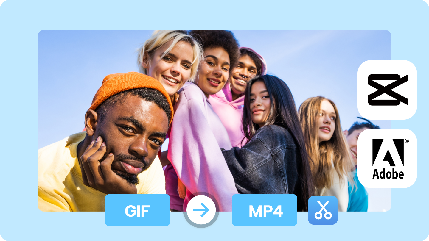 Bester Adobe GIF zu MP4 Konverter - GIF einfach in MP4 konvertieren