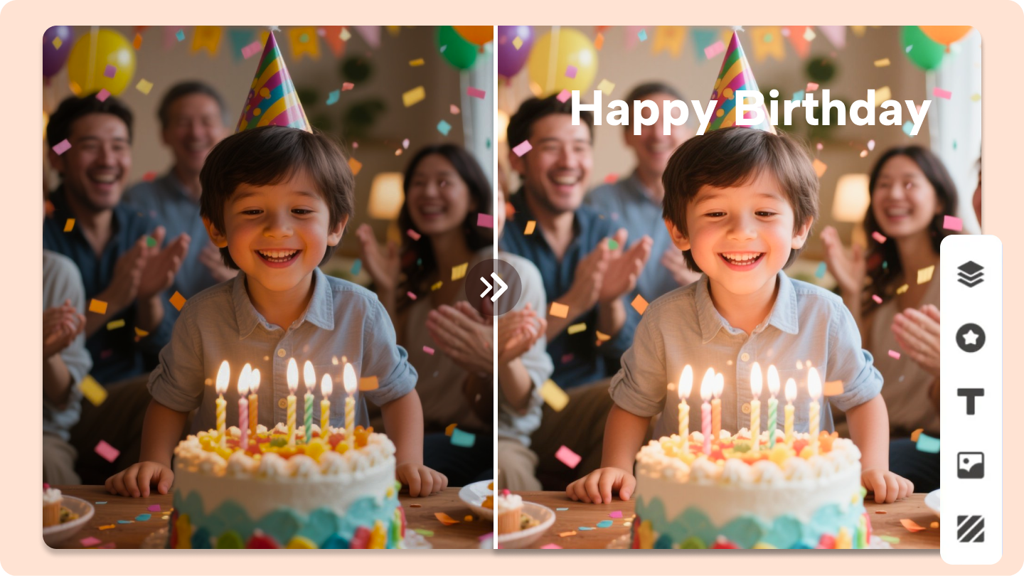 birthday photo editing app