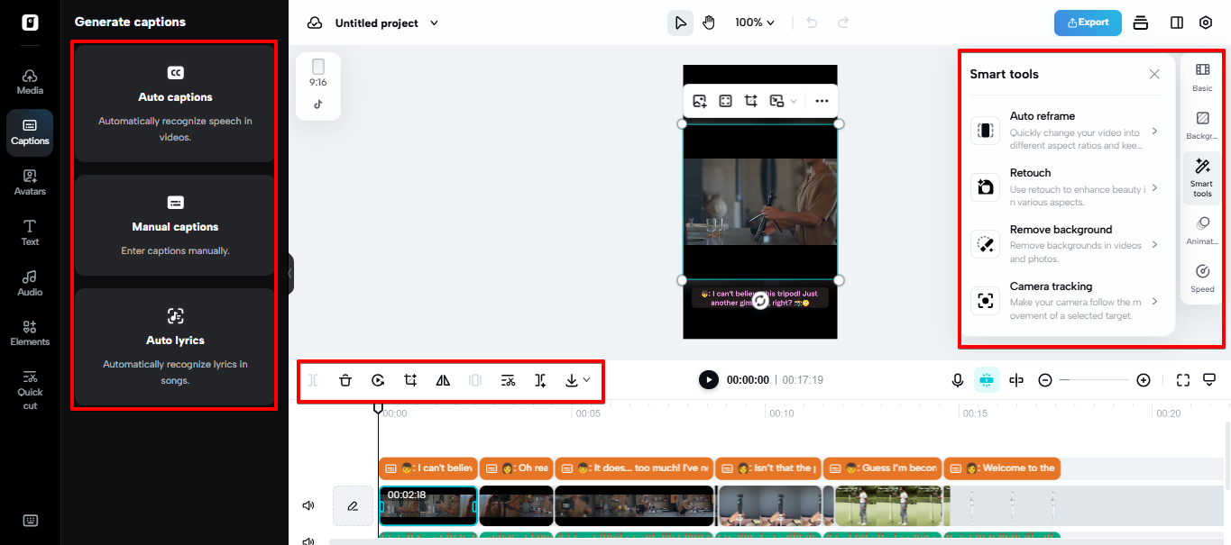 Pippit AI video editor