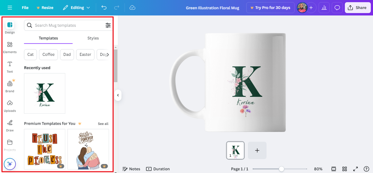Personalize your design