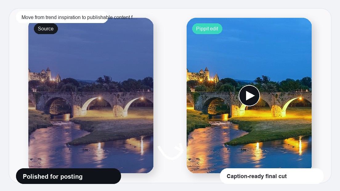 Flicker Photo Transition Video Maker realistic image for move from trend inspiration to publishable content faster