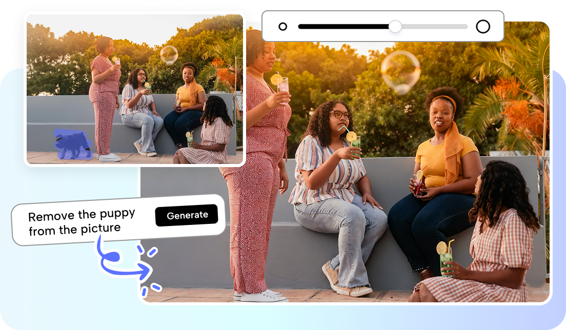 การลบคนออกจากภาพใน Pippit