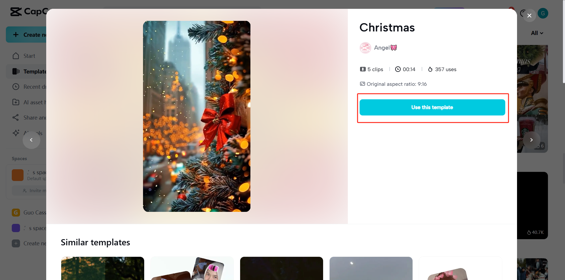 Proceed to use your Christmas-related holiday ad template