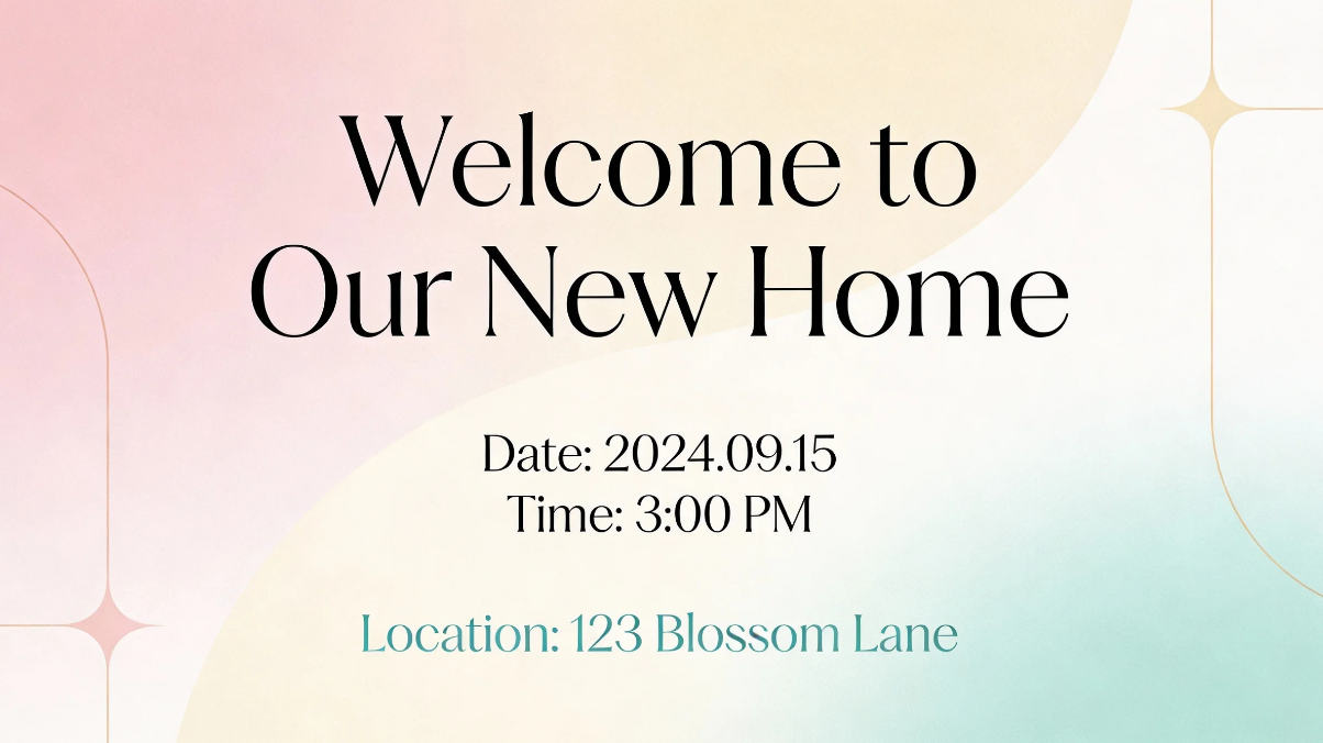 Pastel aesthetic invite image