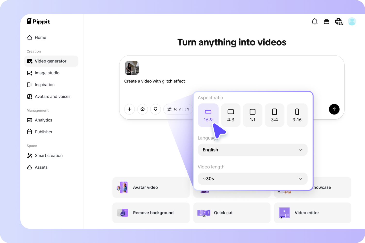 Generating glitch video