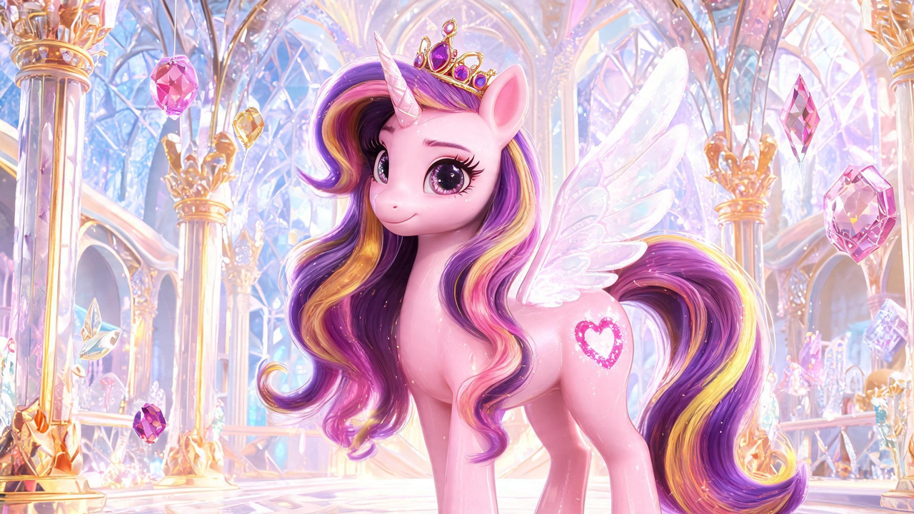Aufforderung für ein königliches Pony