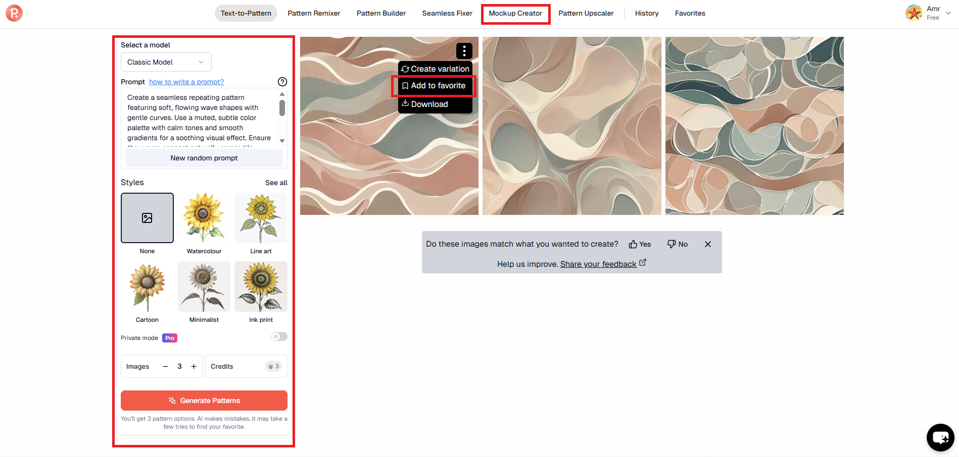 Enter your mug design prompt and generate patterns