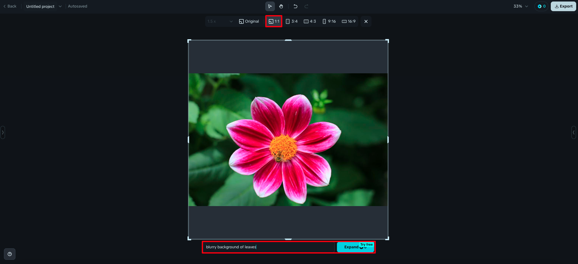 Use the Expand feature