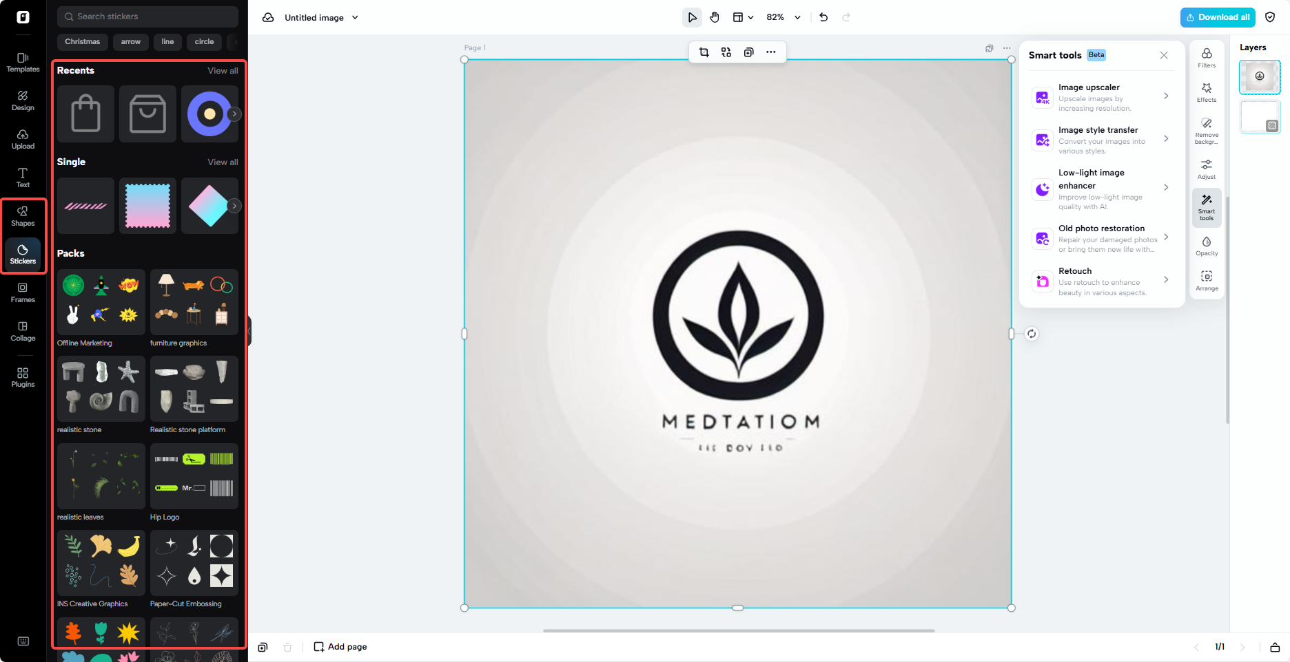 Pippit sticker and shapes