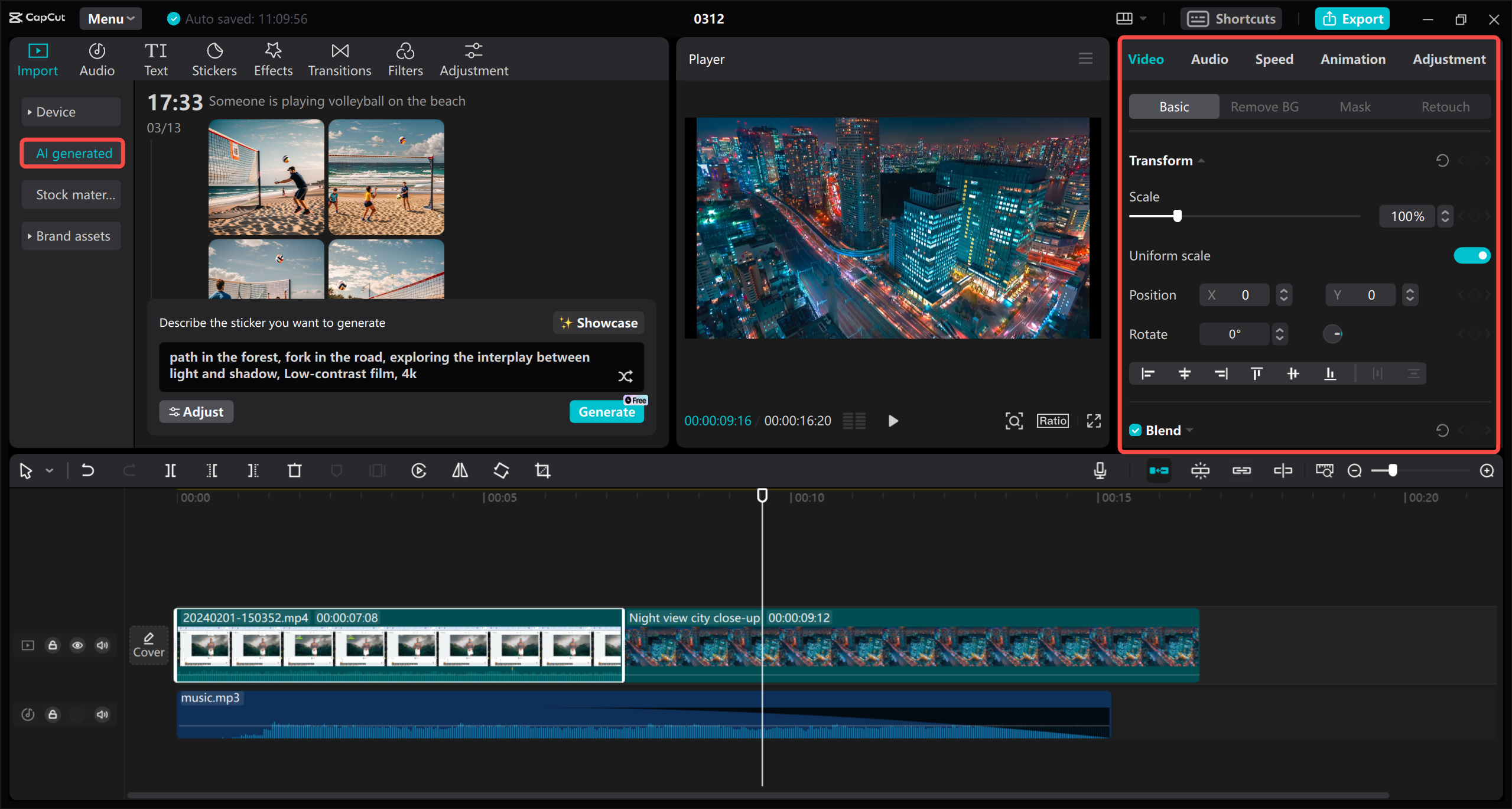 Edit video