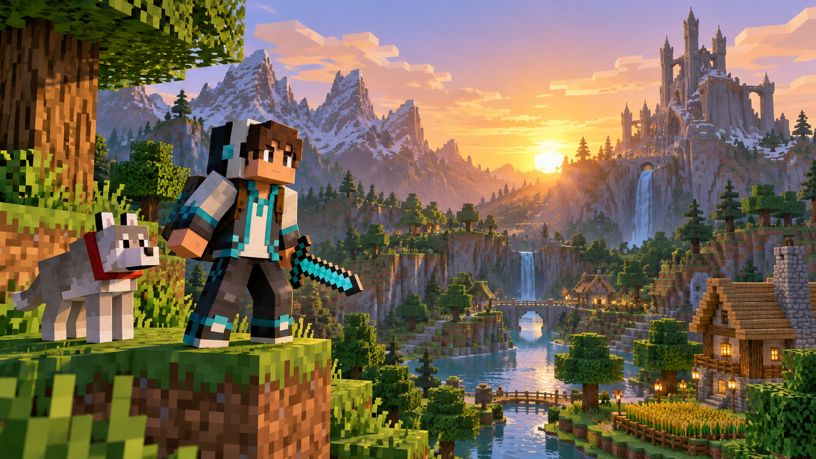 minecraft piele șablon prompt exemplu 3