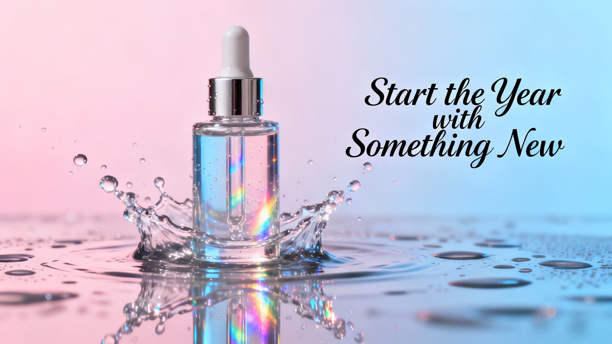 Ad para sa Bagong Taon para sa paglulunsad ng bagong produkto