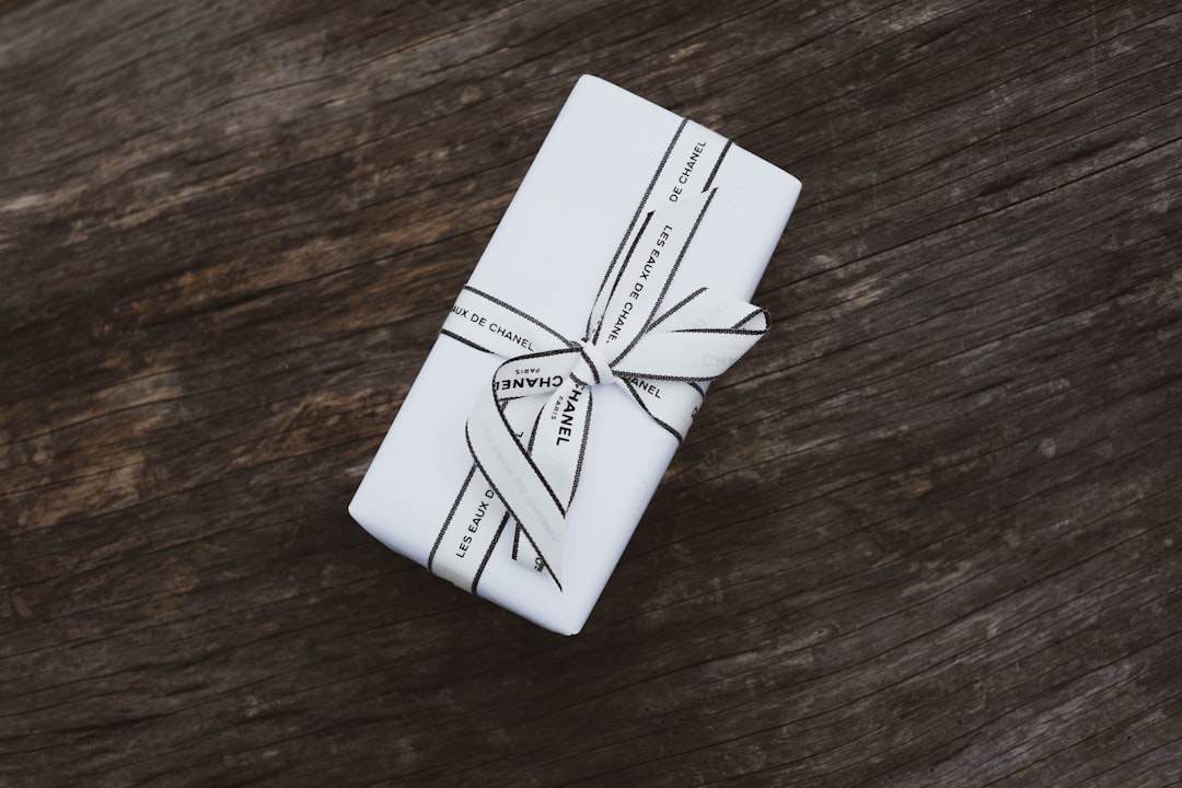 A simple, elegant gift with a small tag.
