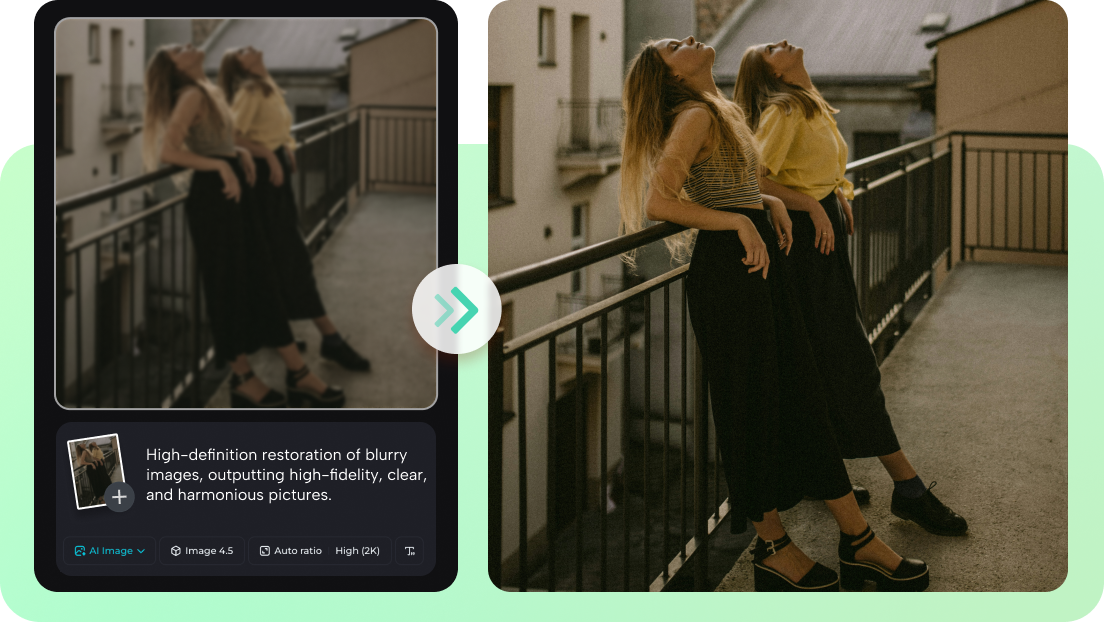 Recrear imágenes con transformación impulsada por IA