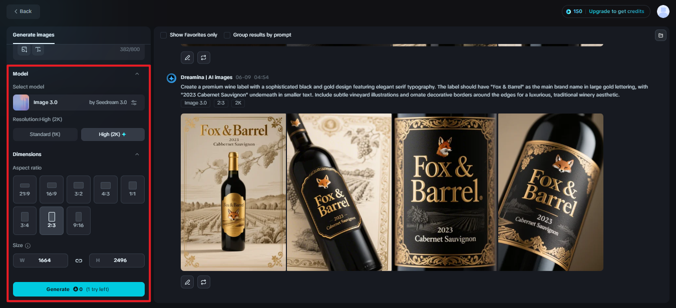 Free champagne label maker