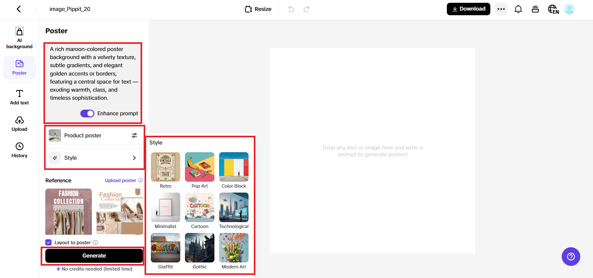 Enter your prompt and generate a design