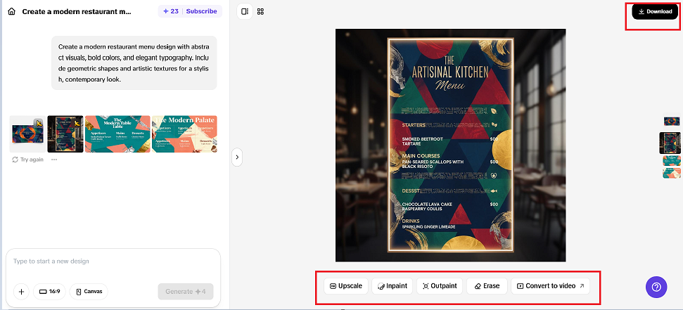 Export and share