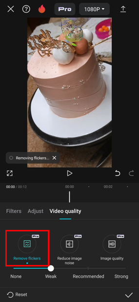 flicker removal
