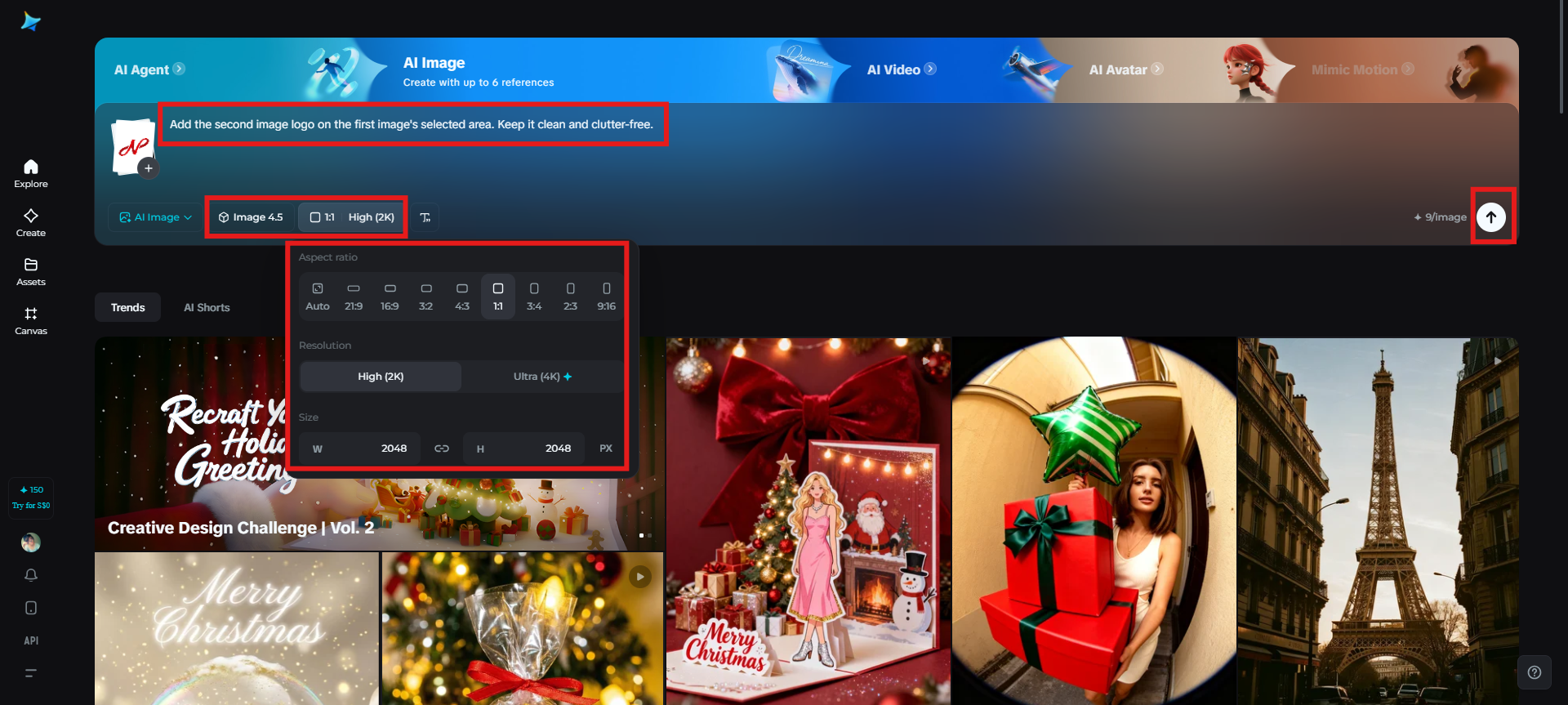Add a prompt and adjust settings