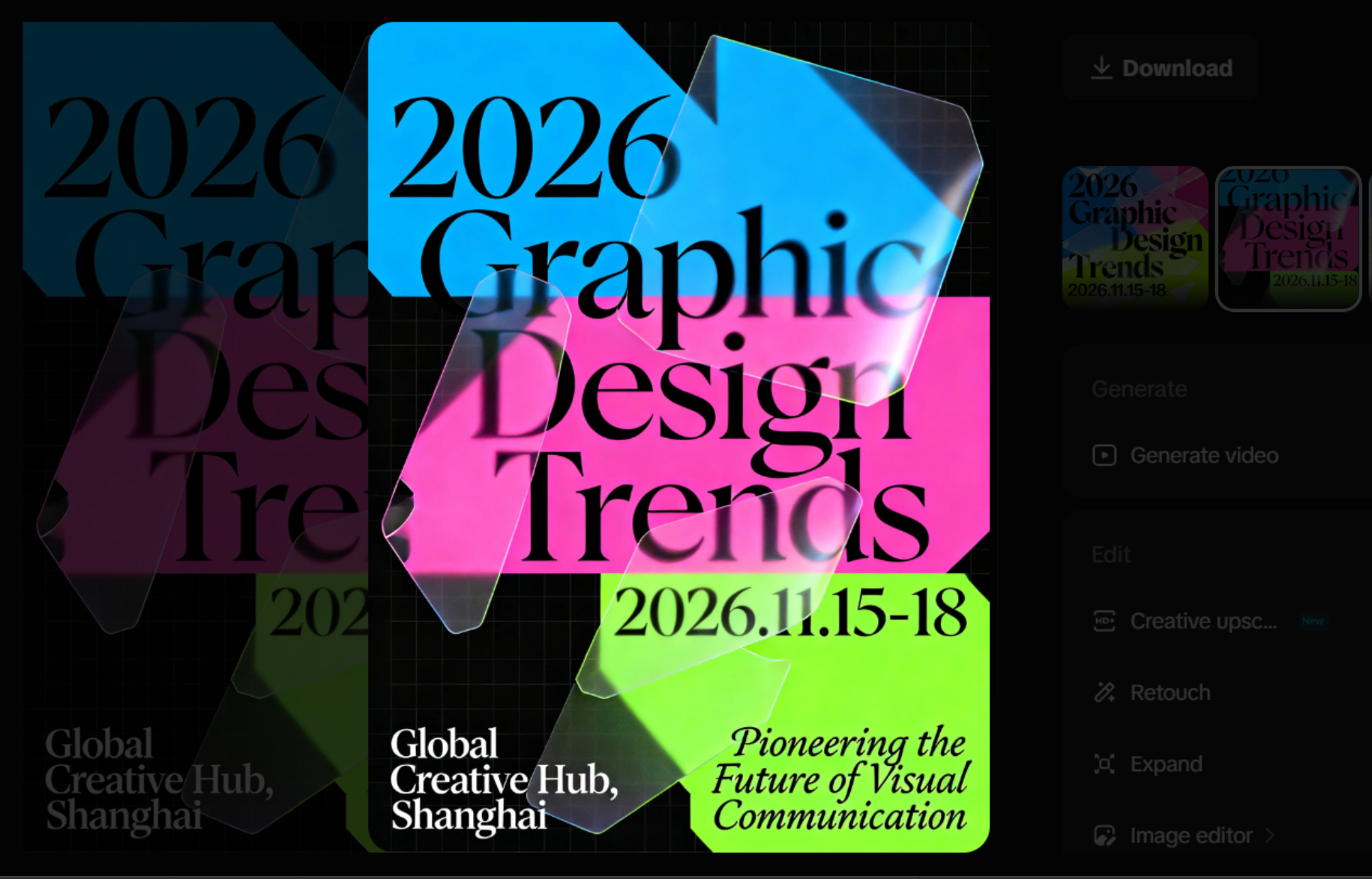 Event poster design: Graphic design