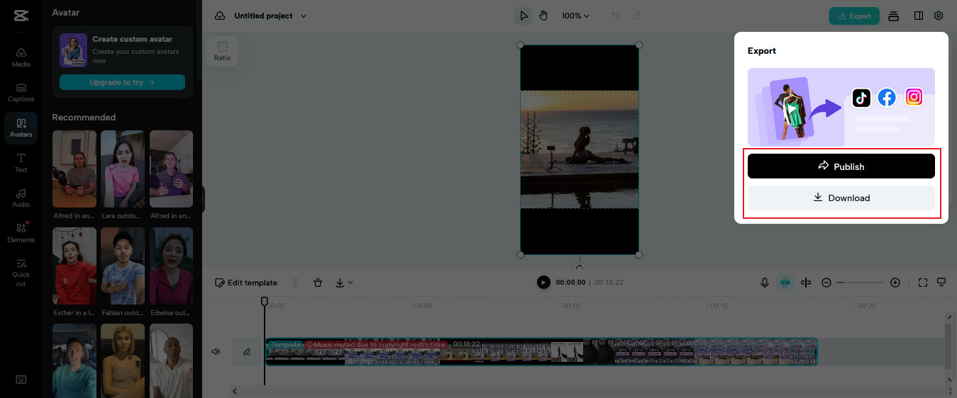 Download or publish your Chinese video