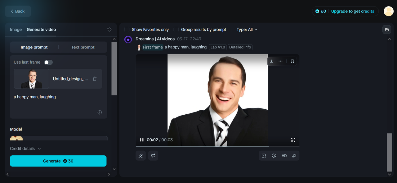 Image to video generation