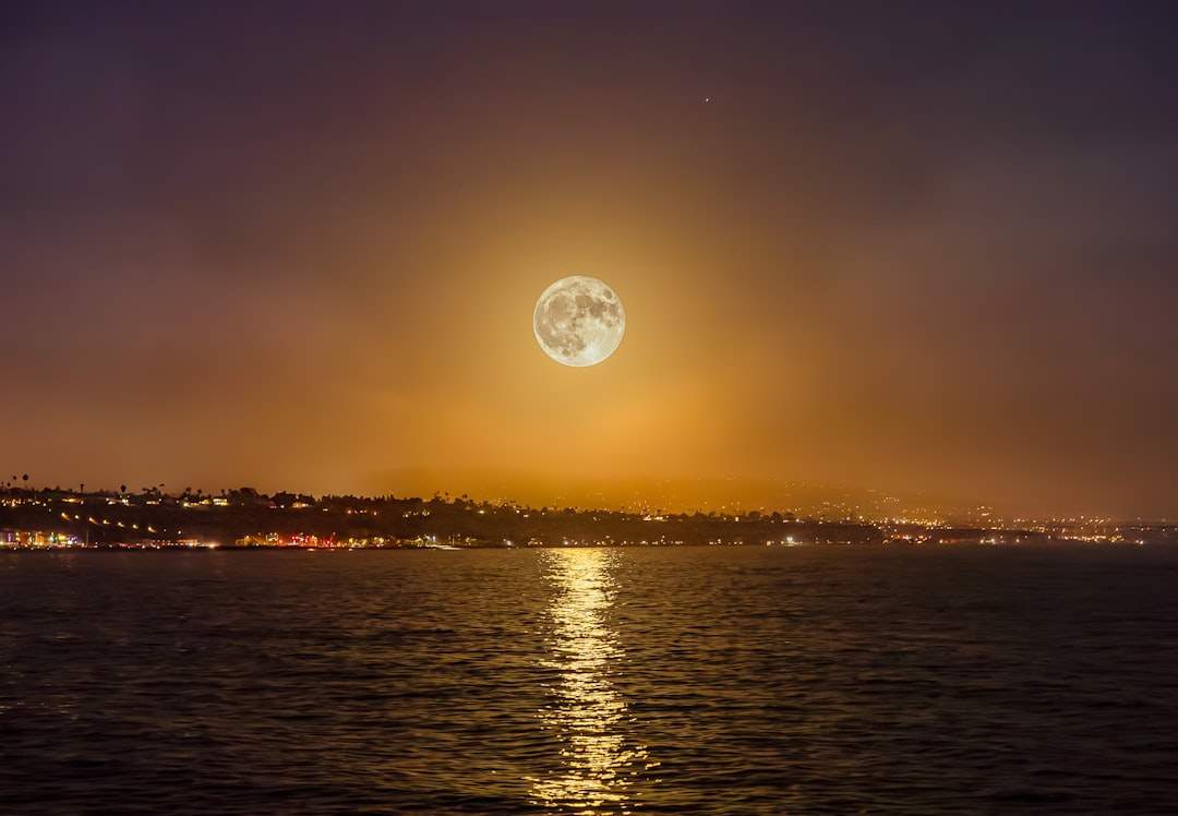 Happy user sharing enhanced night photo on social media