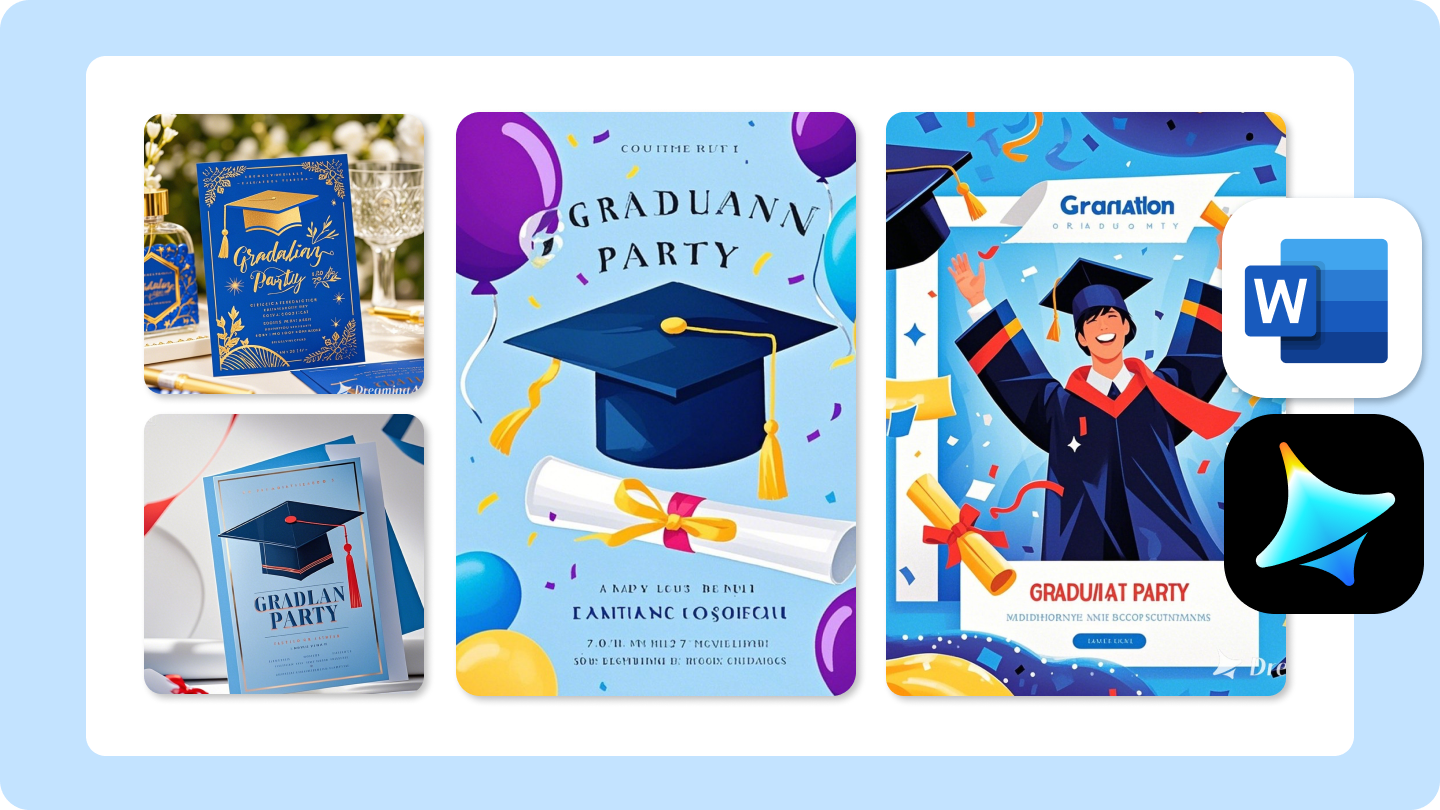 gratis examensinbjudningsmallar för word