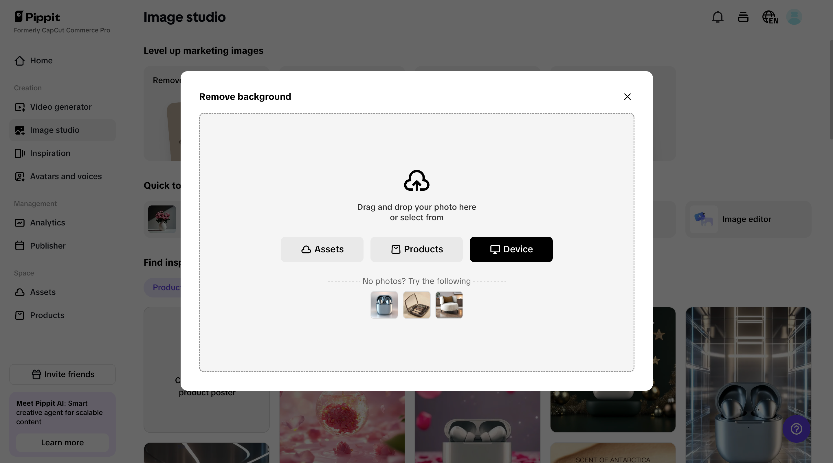 Pag-aalis ng background