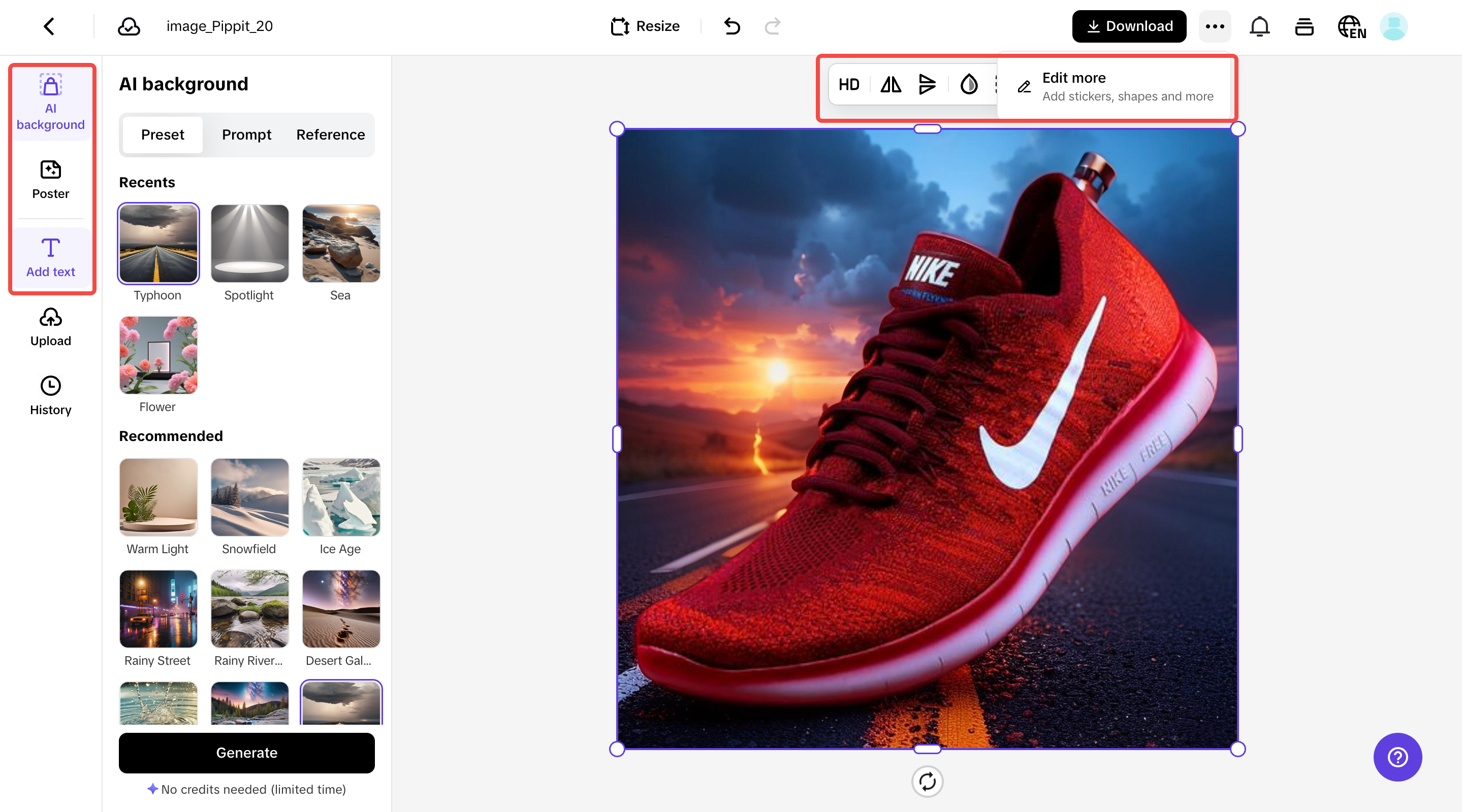 Customize your image background