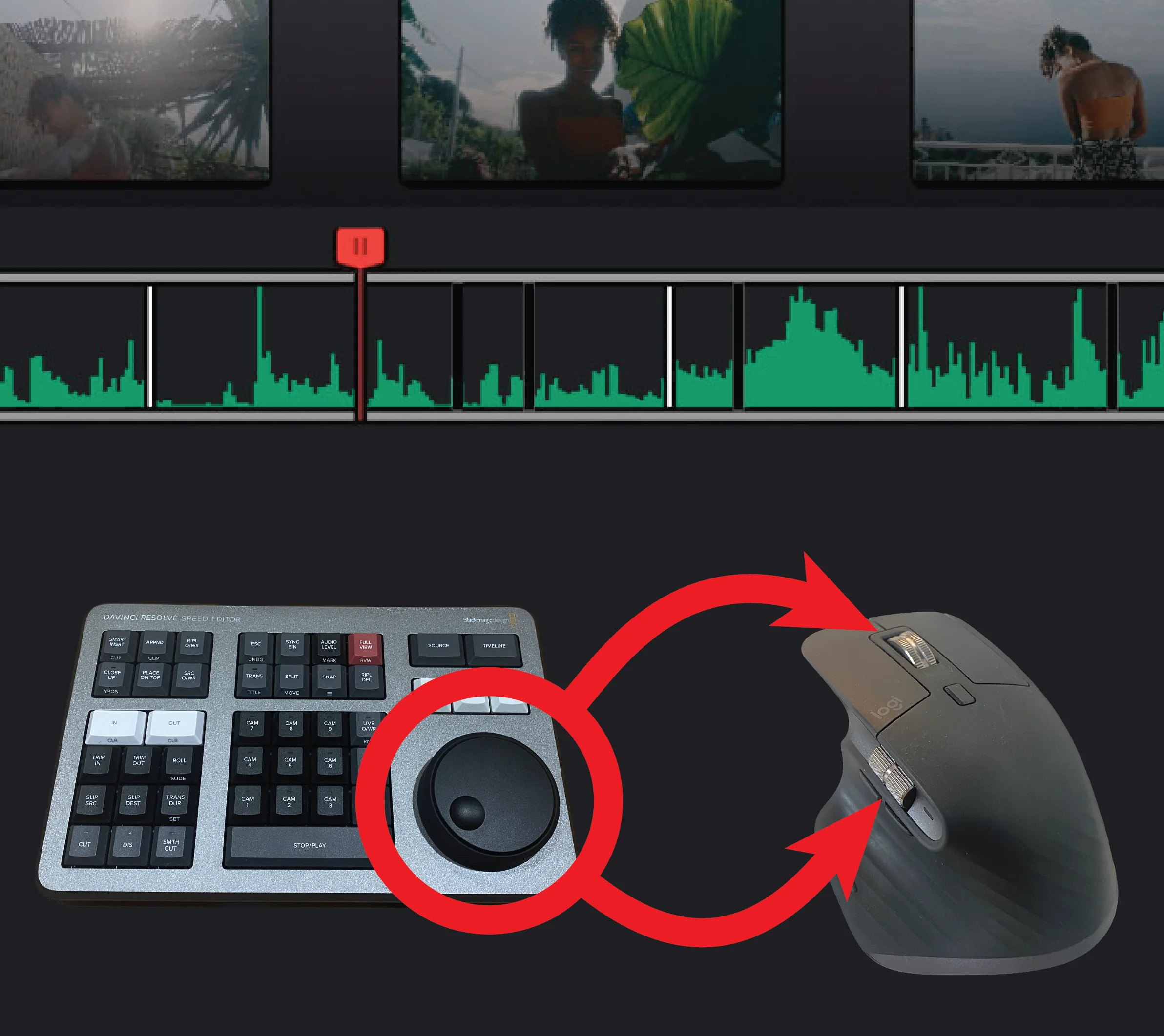 A quick and easy way to zoom timeline in DaVinci Resolve by using a mouse wheel