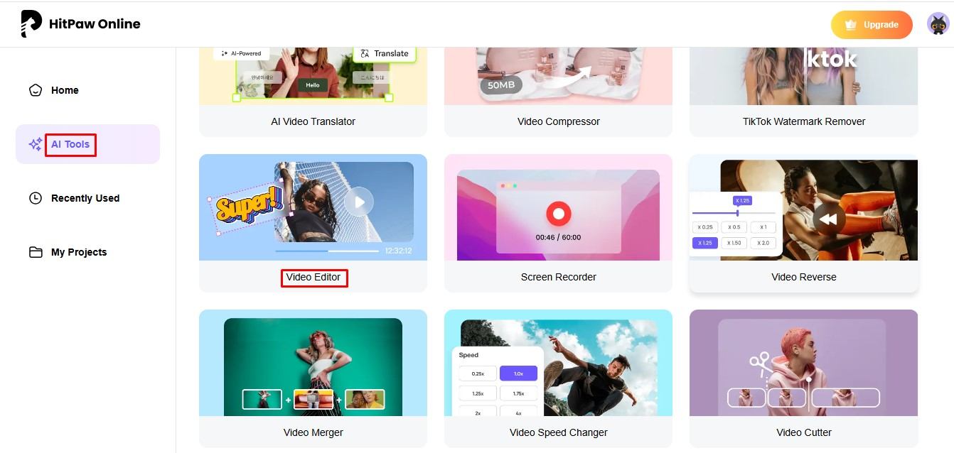 Videonuzu HitPaw video düzenleyicisine içe aktarın