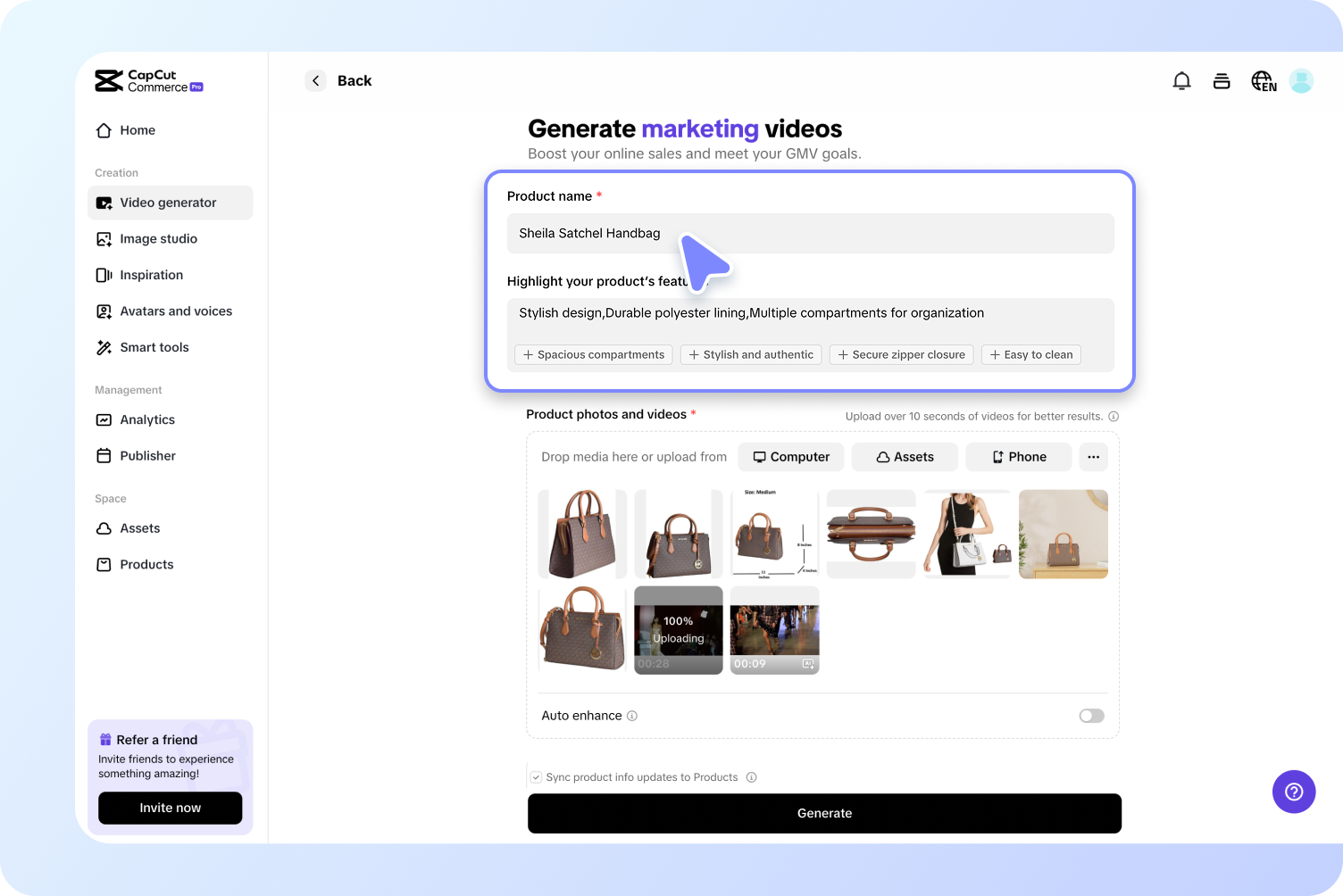 Створюйте відео з AI безкоштовно.
